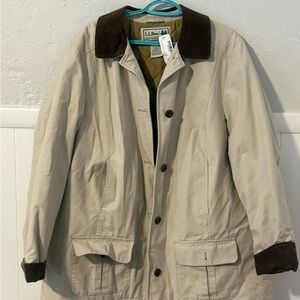 L.L. Bean Women’s  Beige and Brown Jacket